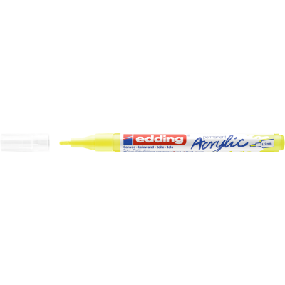 Akril marker 1-2mm, Edding 5300 neon sárga