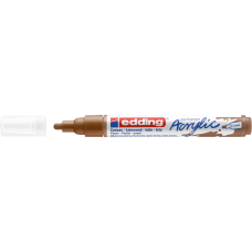 Akril marker 2-3mm, Edding 5100 mogyoró