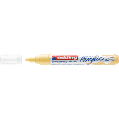 Akril marker 2-3mm, Edding 5100 pasztell sárga