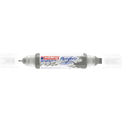 Akril marker 2-3mm, és 5-10mm, 3D kétvégű Edding 5400 antracit