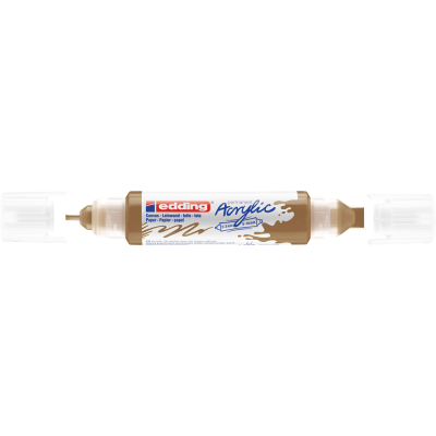 Akril marker 2-3mm, és 5-10mm, 3D kétvégű Edding 5400 arany