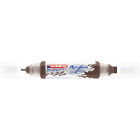 Akril marker 2-3mm, és 5-10mm, 3D kétvégű Edding 5400 barna