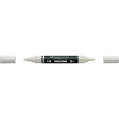 Akril marker kétvégű MULTIMARK 101 Faber-Castell fehér