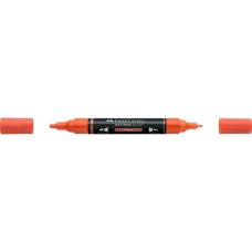 Akril marker kétvégű MULTIMARK 115 Faber-Castell narancs