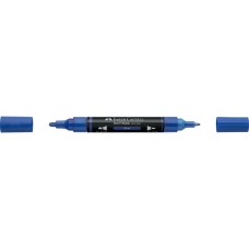 Akril marker kétvégű MULTIMARK 120 Faber-Castell kék