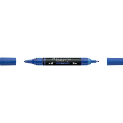 Akril marker kétvégű MULTIMARK 120 Faber-Castell kék