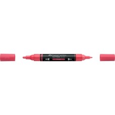 Akril marker kétvégű MULTIMARK 124 Faber-Castell vörös