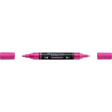 Akril marker kétvégű MULTIMARK 125 Faber-Castell fukszia