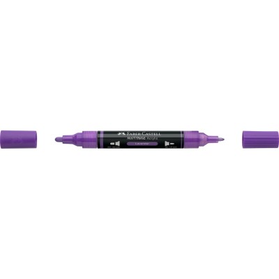 Akril marker kétvégű MULTIMARK 136 Faber-Castell levendula
