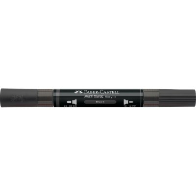 Akril marker kétvégű MULTIMARK 199 Faber-Castell fekete Akril marker kétvégű MULTIMARK 199 Faber-Castell fekete