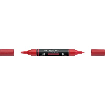 Akril marker kétvégű MULTIMARK 219 Faber-Castell eper piros
