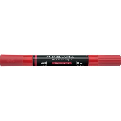 Akril marker kétvégű MULTIMARK 219 Faber-Castell eper piros
