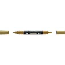 Akril marker kétvégű MULTIMARK 250 Faber-Castell arany