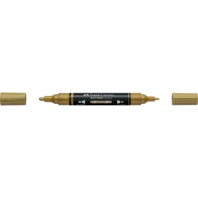 Akril marker kétvégű MULTIMARK 250 Faber-Castell arany