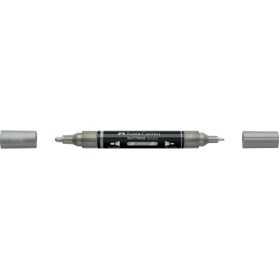 Akril marker kétvégű MULTIMARK 251 Faber-Castell ezüst