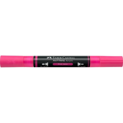 Akril marker kétvégű MULTIMARK 253 Faber-Castell neon rózsaszín