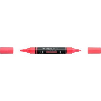 Akril marker kétvégű MULTIMARK 255 Faber-Castell neon narancs