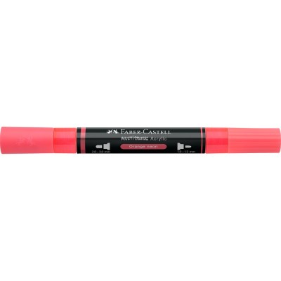 Akril marker kétvégű MULTIMARK 255 Faber-Castell neon narancs