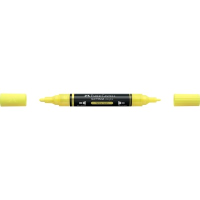 Akril marker kétvégű MULTIMARK 256 Faber-Castell neon sárga