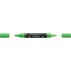 Akril marker kétvégű MULTIMARK 257 Faber-Castell neon zöld