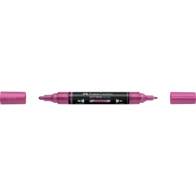 Akril marker kétvégű MULTIMARK 290 Faber-Castell metál rózsaszín