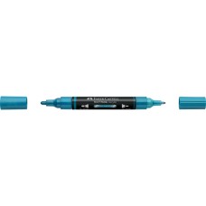 Akril marker kétvégű MULTIMARK 292 Faber-Castell metál kék