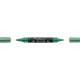 Akril marker kétvégű MULTIMARK 295 Faber-Castell metál zöld
