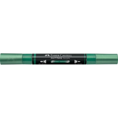 Akril marker kétvégű MULTIMARK 295 Faber-Castell metál zöld Akril marker kétvégű MULTIMARK 295 Faber-Castell metál zöld