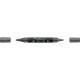 Akril marker kétvégű MULTIMARK 297 Faber-Castell metál acélszürke