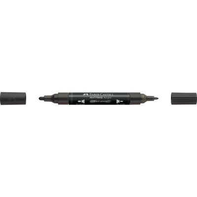 Akril marker kétvégű MULTIMARK 299 Faber-Castell fényes fekete