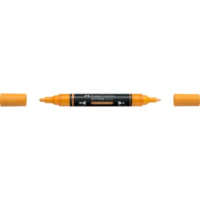 Akril marker kétvégű MULTIMARK 309 Faber-Castell világos narancs