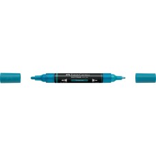 Akril marker kétvégű MULTIMARK 313 Faber-Castell türkiz