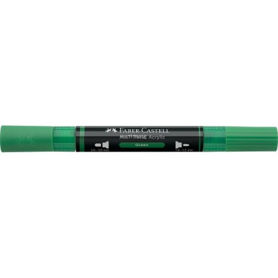 Akril marker kétvégű MULTIMARK 316 Faber-Castell zöld