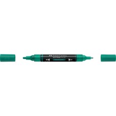 Akril marker kétvégű MULTIMARK 358 Faber-Castell smaragdzöld