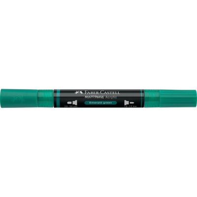 Akril marker kétvégű MULTIMARK 358 Faber-Castell smaragdzöld