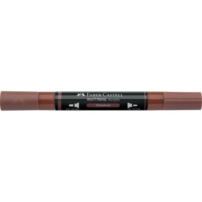 Akril marker kétvégű MULTIMARK 378 Faber-Castell gesztenyebarna