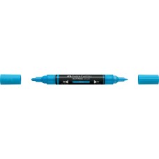 Akril marker kétvégű MULTIMARK 448 Faber-Castell azúrkék