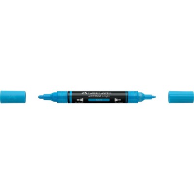 Akril marker kétvégű MULTIMARK 448 Faber-Castell azúrkék