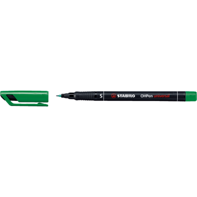 Alkoholos marker 0,4mm, STABILO OHPen S zöld