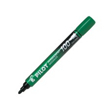 Alkoholos marker 1mm, kerek hegyű,   Pilot 100 zöld