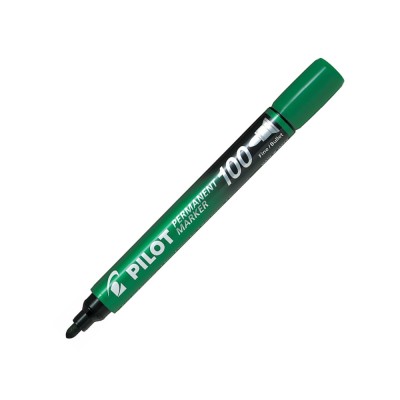 Alkoholos marker 1mm, kerek hegyű,   Pilot 100 zöld