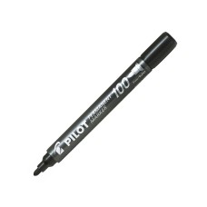 Alkoholos marker 1mm, kerek hegyű, Pilot 100 fekete