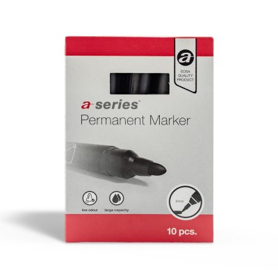 Alkoholos marker 3mm, kerek végű A-series fekete Alkoholos marker 3mm, kerek végű A-series fekete