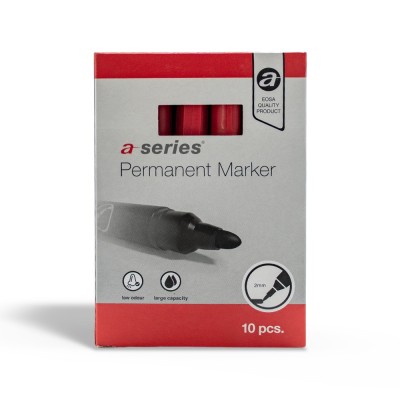 Alkoholos marker 3mm, kerek végű A-series piros Alkoholos marker 3mm, kerek végű A-series piros