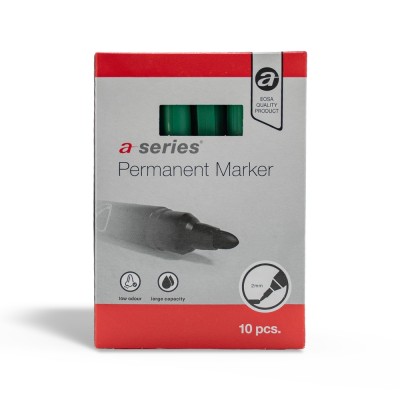 Alkoholos marker 3mm, kerek végű A-series zöld Alkoholos marker 3mm, kerek végű A-series zöld