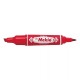 Alkoholos marker Zebra HI MCKIE piros