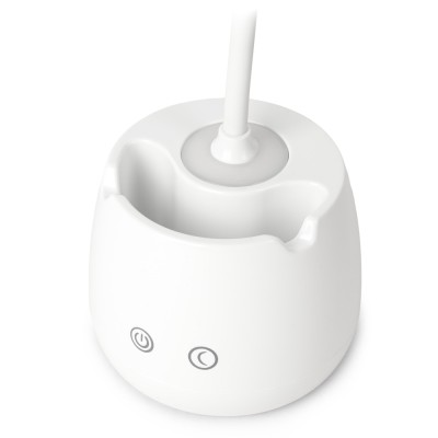 Asztali LED lámpa, tolltartóval, 5W, 6400K, AVIDE, fehér Asztali LED lámpa, tolltartóval, 5W, 6400K, AVIDE, fehér