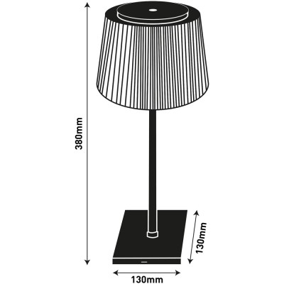 Asztali LED lámpa, USB, 4W, 4000K, AVIDE, fekete Asztali LED lámpa, USB, 4W, 4000K, AVIDE, fekete