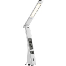Asztali LED lámpa, Claude, kijelzős, 5W, 5000K, AVIDE, fehér