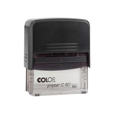 Bélyegző C60 Colop átlátszó fekete ház/natúr párna